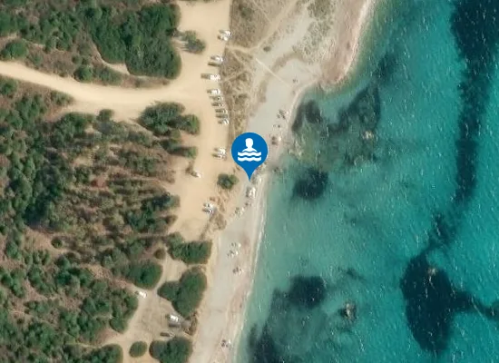 Satellite image of Spiaggia di Capo Carbonara - Cava Usai
