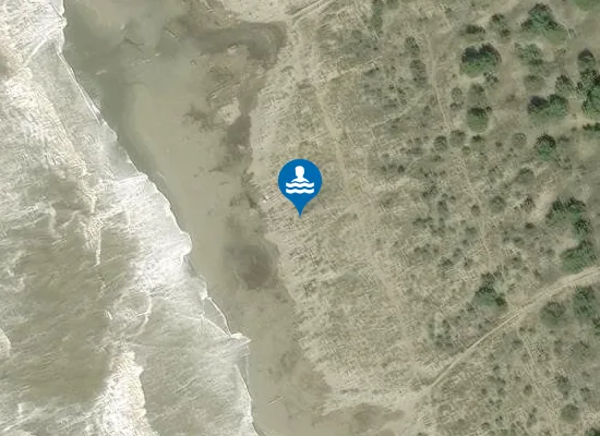 Satellite image of Spiaggia Libera