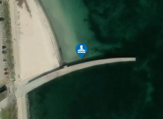 Satellite image of SVANEMØLLESTRANDEN