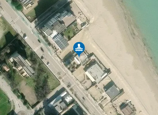 Satellite image of Bagno Gallia Beach