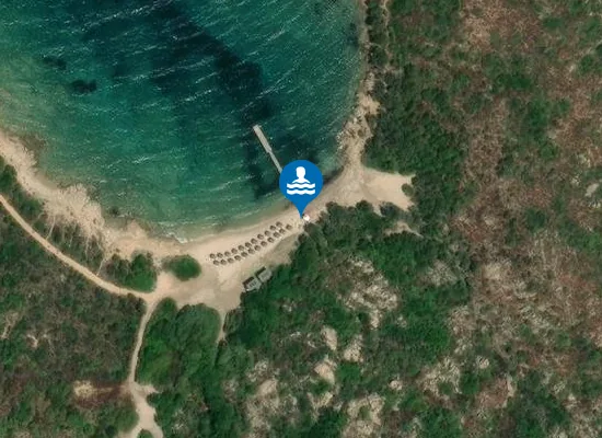 Satellite image of Cala Monti Zoppu