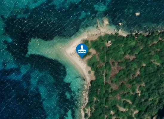 Satellite image of Spiaggetta di Figarolo