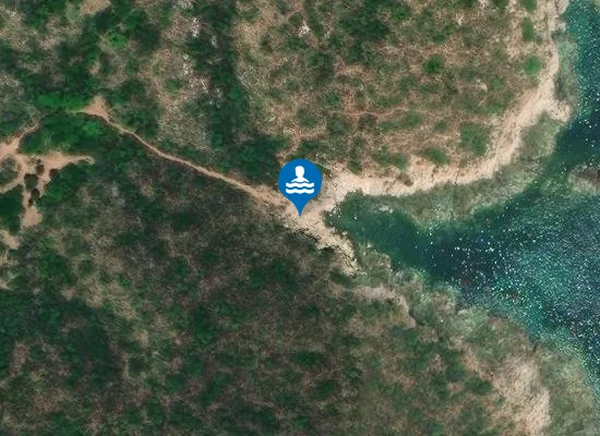 Satellite image of Cala Greca