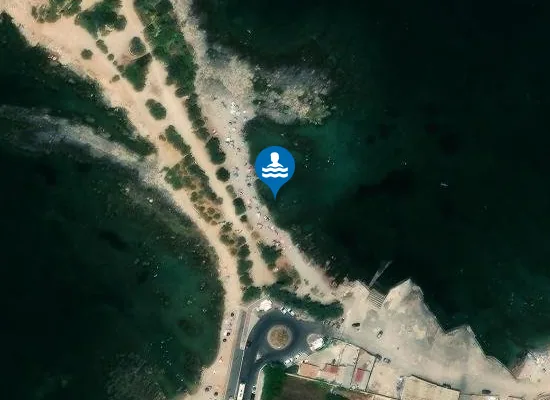 Satellite image of Capo Gallo Beach