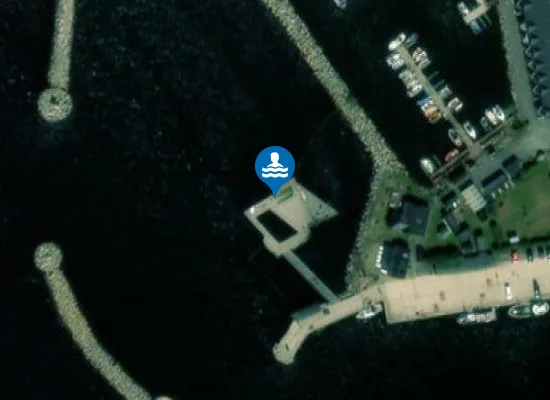 Satellite image of HASLE HAVNEBAD