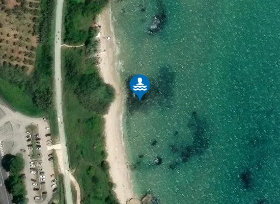 Satellite image of Spiaggia di Casarza