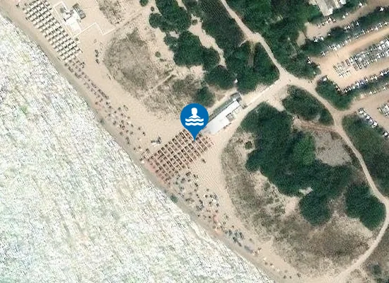 Satellite image of Isola Beach