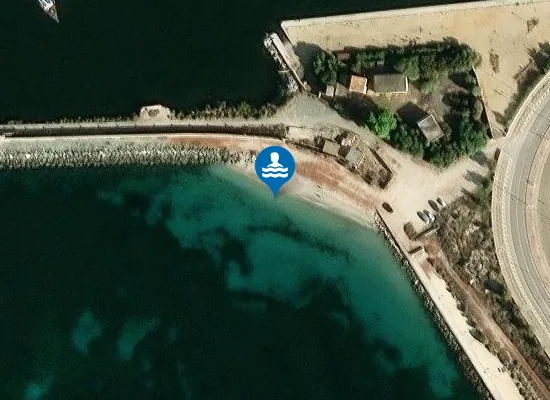 Satellite image of Spiaggia della Diga