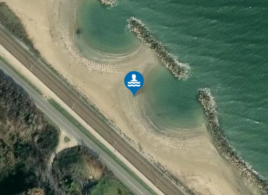 Satellite image of Baia del Re