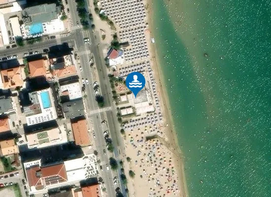 Satellite image of Alba Beach