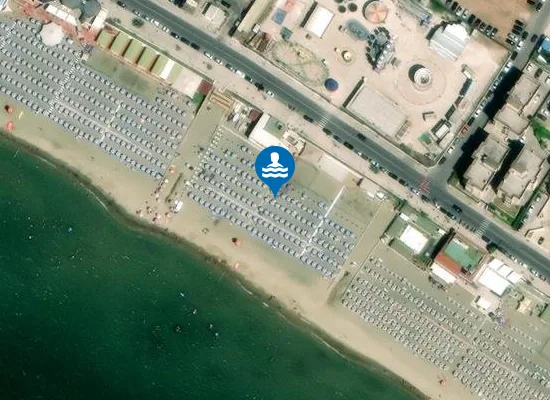 Satellite image of Lido Italia