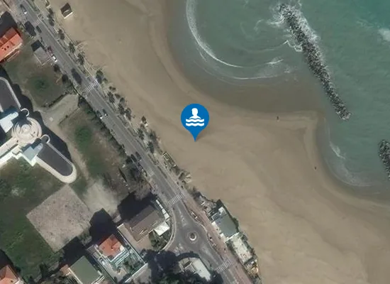 Satellite image of Spiaggia libera
