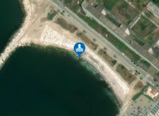 Satellite image of Spiaggia Libera
