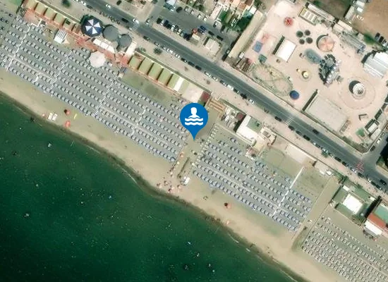 Satellite image of Spiaggia Libera
