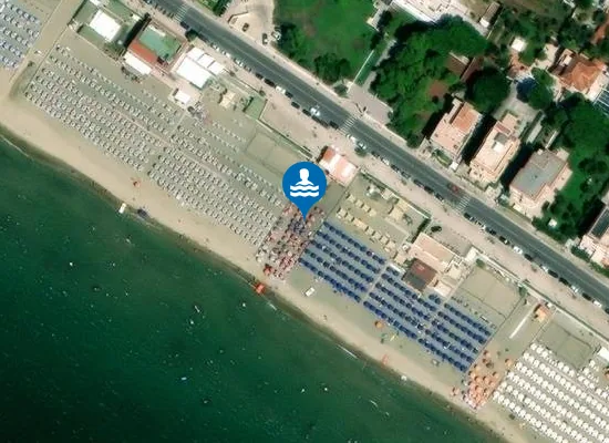 Satellite image of Spiaggia Libera