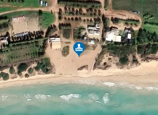 Satellite image of Le Maldive del Salento