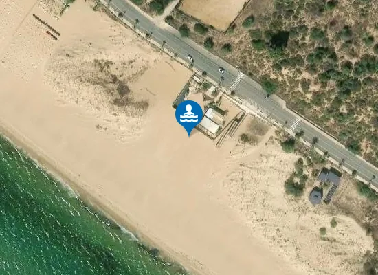 Satellite image of Copacabana Beach