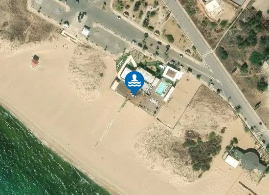 Satellite image of Lido Bcool Beach
