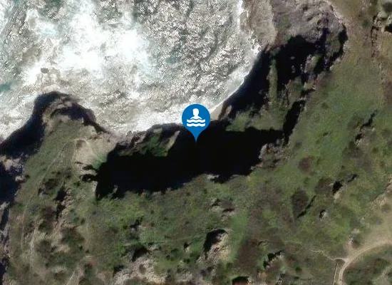Satellite image of Known as "Cala del Turco", "Rena Bianca" or "Punta di lu Nibaru"