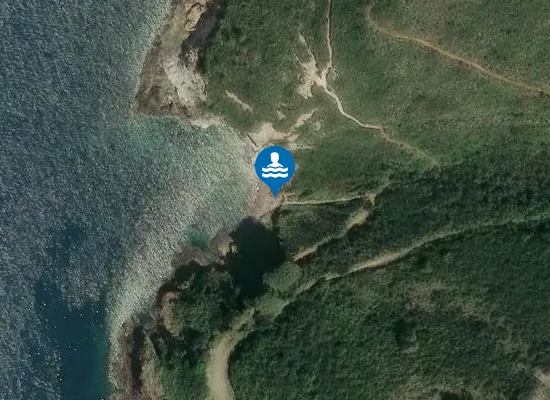 Satellite image of Cala Chiara