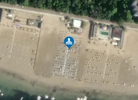 Satellite image of Pineta Beach
