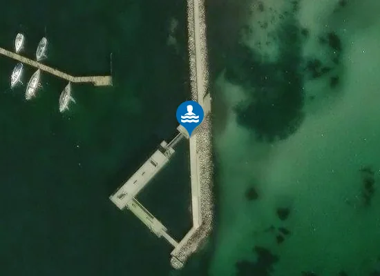 Satellite image of BADEANSTALT I VALLENSBÆK HAVN