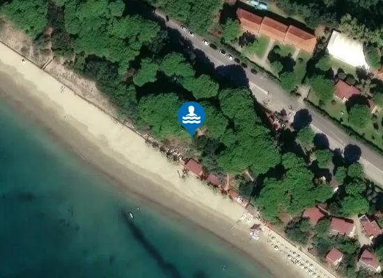 Satellite image of Giardino Beach