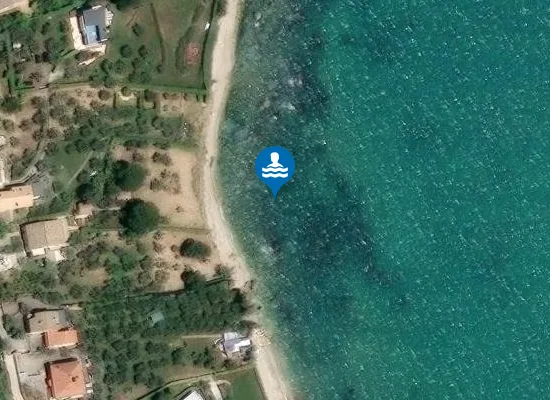 Satellite image of Spiaggia di Vignola a Mare
