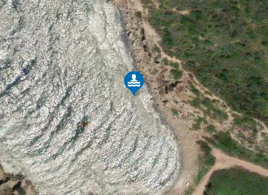 Satellite image of Cala del Vino