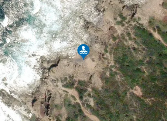 Satellite image of Caletta del Turco