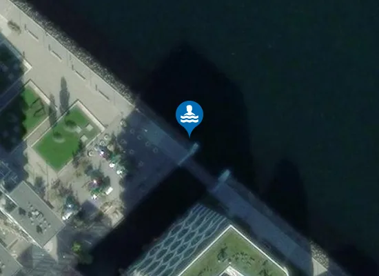 Satellite image of AARHUS Ø, OPEN WATER