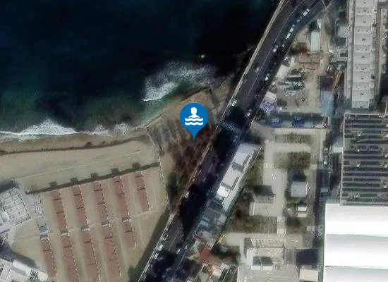 Satellite image of Spiaggia libera