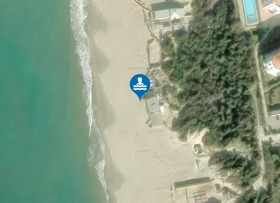 Satellite image of Le Dune beach
