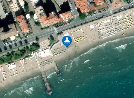 Satellite image of Spiaggia Libera