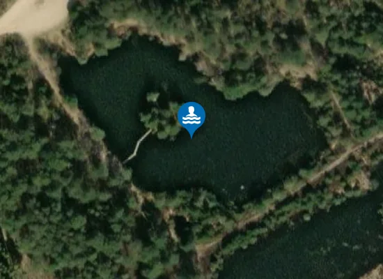 Satellite image of LYSTLUND SØ