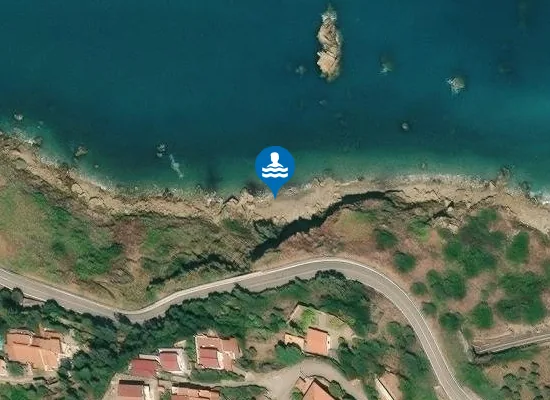 Satellite image of Praja naturista Rocca Palumma