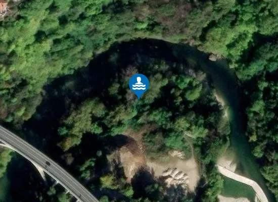 Satellite image of Spiaggia Fiume Astico
