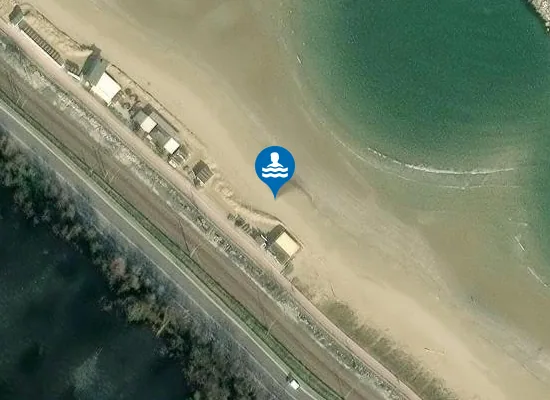 Satellite image of The Beach