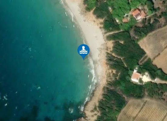 Satellite image of Su Portu de Su Trigu