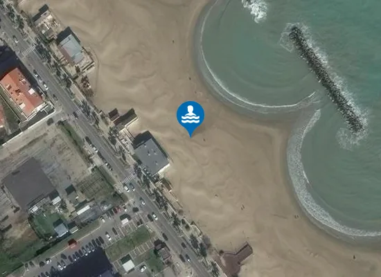 Satellite image of Lido La Riviera