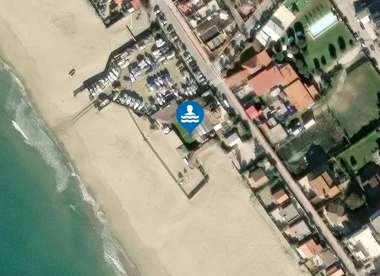 Satellite image of Lido Palidoro
