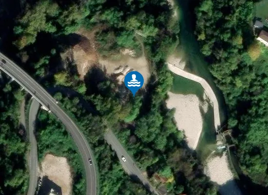 Satellite image of Spiaggia Fiume Astico