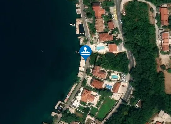 Satellite image of Ljuta Beach
