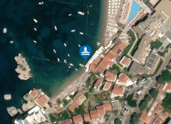 Satellite image of Pržno
