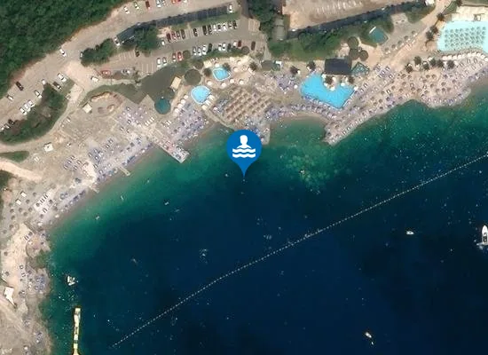 Satellite image of Plaža Ploče