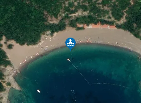 Satellite image of Kraljičina plaža