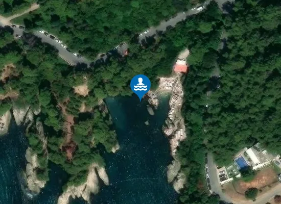 Satellite image of Ženska plaža - Plazhi i Grave