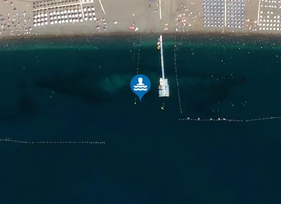 Satellite image of Bečićka plaža