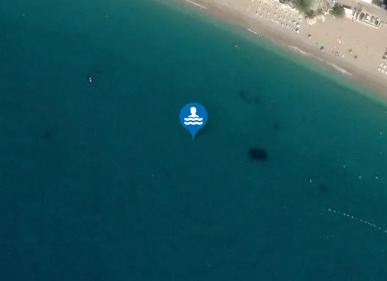 Satellite image of Plaža Sutomore