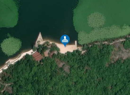 Satellite image of Quiet Beach